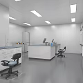 Laboratory Aseptic Room Operating Table Vessel Beaker Instrument Reagent 3d model