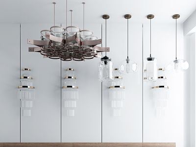 Modern chandelier combination model