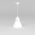 Minimalist White Pendant Light With Conical Shade And Simple Design For Modern Interiors