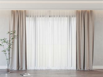 Modern Curtains 3d model