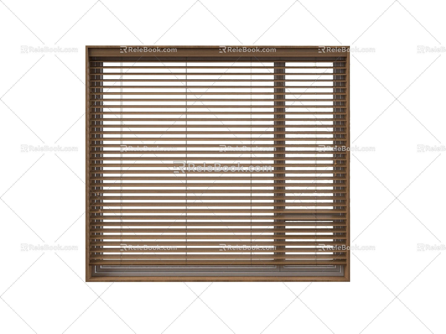 New Chinese-style Venetian Blinds Roller Blinds 3d model