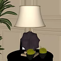 Modern Light Luxury Table Lamp 3d model
