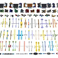 Colorful Playground Equipment With Various Kids Outdoor Play Structures And Designs