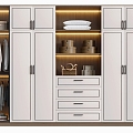 New Chinese-style Wardrobe Wardrobe Solid Wood Wardrobe Master Bedroom Wardrobe to Top-style Multifunctional 3d model