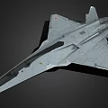 Modern Fighter Jet With Grey Camouflage Airframe And Red Star Markings