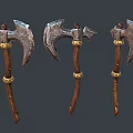Axe Axe Tomahawk God Axe Realistic Game Wind Movie Style PBR Process Sub-era Weapon 3d model