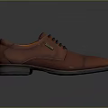 Brown Leather Dress Shoes with Black Laces Orange Lining and Dark Sole