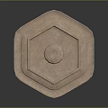 Hexagonal Multi Tiered Stone Garden Fountain Ornament With Circular Top Tier