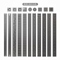 Decorative Metal Strips And Discs With Various Intricate Patterns For Home Decor