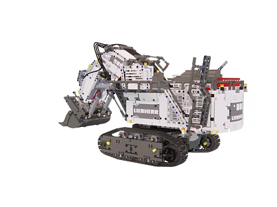 High precision super large bulldozer excavator engineering vehicle 3d model