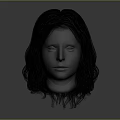 Detailed 3D Head Model With Realistic Facial Organs And Natural Hair Structure