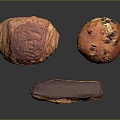 Biscuits Whole Wheat Biscuits Snacks Western-style Baking Food Milk Biscuits Breakfast Biscuits Western-style Snacks 3d model