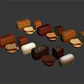 Assorted Bread Variety With Different Shapes Colors Sliced Pieces And Whole Loaves