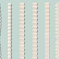 Cream styling cream lace 3d model