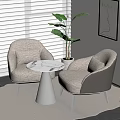 Modern Negotiation Tables and Chairs Negotiation Tables and Chairs Coffee Tables and Chairs Reception Tables and Chairs Round Table 3d model