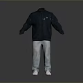 Casual Everyday Outfit With Black Jacket Blue Jeans And White Shoes