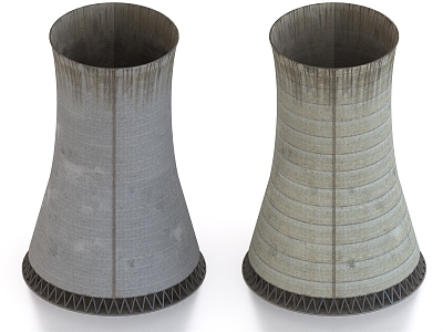 Cooling tower Condensing tower Cooling tower Water tower Chimney 3d model