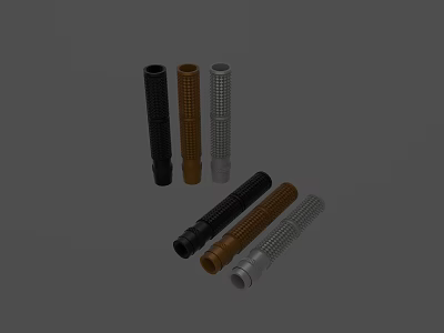 Assorted Color Furniture Handles With Different Designs For Cabinets And Drawers 3d model