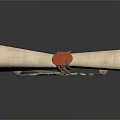 Vintage Paper Scrolls With Unrolled Text And Rolled Up Leather Strap Design