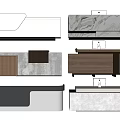 Modern Reception Desk Designs With Marble Wood Metal And Sleek Contemporary Styles