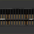 Traditional Wooden Abacus With Black Frame Yellow Beads And Metal Edges