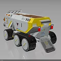 Space Exploration R1 900 Rover With Multiple Wheels For Mission Use 3d model