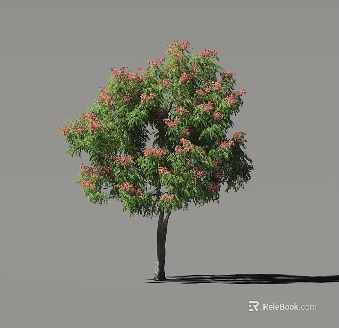 Arbor With Lush Green Foliage And Vibrant Pink Flowers Standing Tall 3d model 