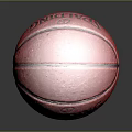 Red Spalding Basketball With Black Stripe For Daily Life Sports Use
