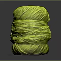 Bright Yellow Stacked Yarn Ball Soft Texture Household Item For Crafting And Knitting