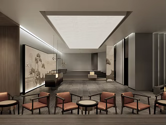 Modern Hall Clubhouse 3d model