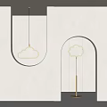 Modern FLOS luminaire combination 3d model