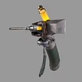 Practical Household Power Tool Featuring Metal Body Green Grip And Yellow Drilling Components