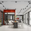Modern System Doors And Windows Showroom Exterior With Glass Front And Interior