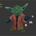 Modern game character Yoda Yoda Master Gloro Ancient Star Wars 3d model