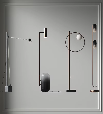 Modern Minimalist Floor Lamps With Diverse Designs 3d model