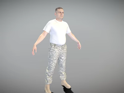 modern man 3d model