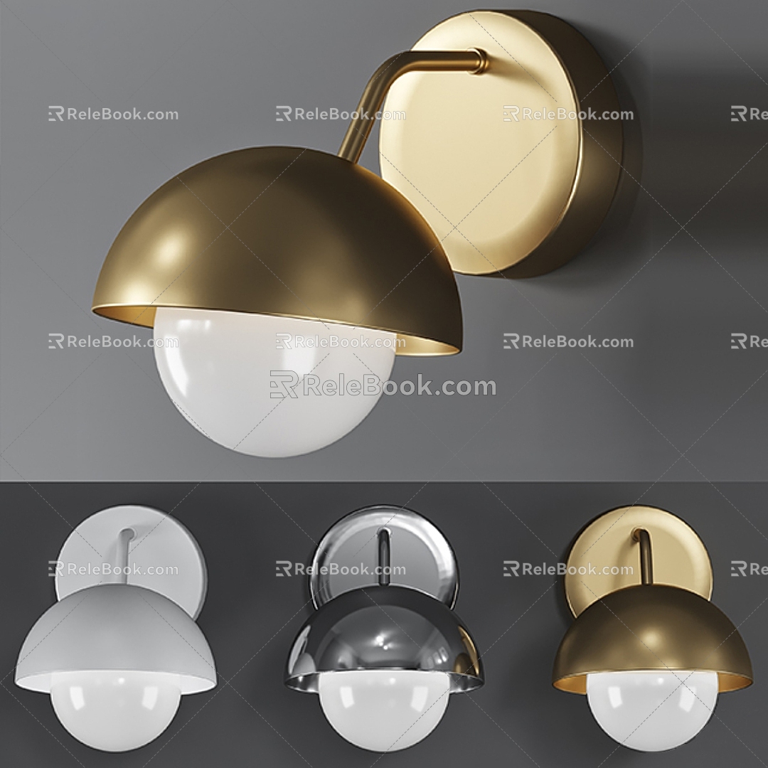 Ottone Wall Lamp Light Luxury Spherical Wall Lamp model