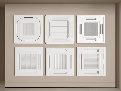 Modern air conditioner air conditioner central air conditioner air outlet 3d model