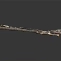Handcrafted Wood And Stone Decorative Stick Featuring Natural Grain And Smooth Surface Texture