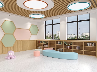 Modern Kindergarten Hall 3d model