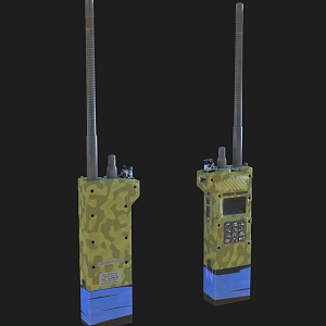 modern walkie-talkie military radio 3d model