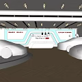 4S Auto Showroom Showcasing Luxury Sports Cars In Modern Spacious Exhibition Hall