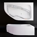 Sleek White Modern Freestanding Bathtub With Smooth Interior Surface And Elegant Design