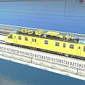 High-speed rail comprehensive maintenance vehicle 3d model