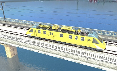 High-speed rail comprehensive maintenance vehicle 3d model