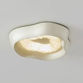 Modern White Ceiling Light With Layered Curved Design And Soft Illumination 3d model