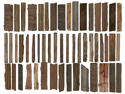 Natural Stone and Wood Materials with Various Textures for Decorative Projects 3d model