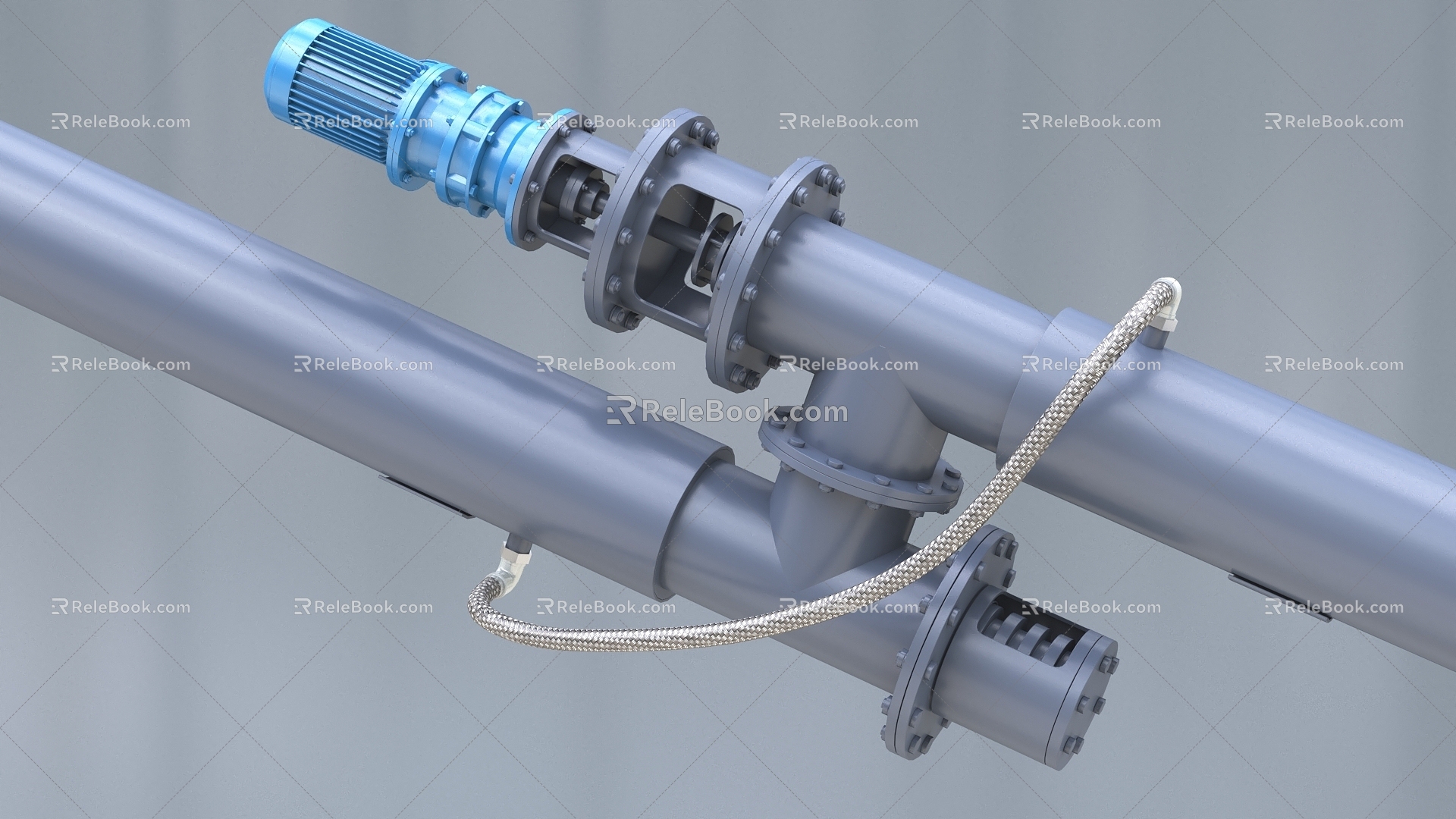 Screw conveyor Water-cooled screw conveyor 3d model