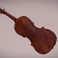 Vintage Wooden Violin Classic Musical Instrument With Rich Brown Finish And Fine Craftsmanship