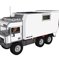 White UNICAT TGS Utility Vehicle With Six Wheels Off Road And Roof Equipment